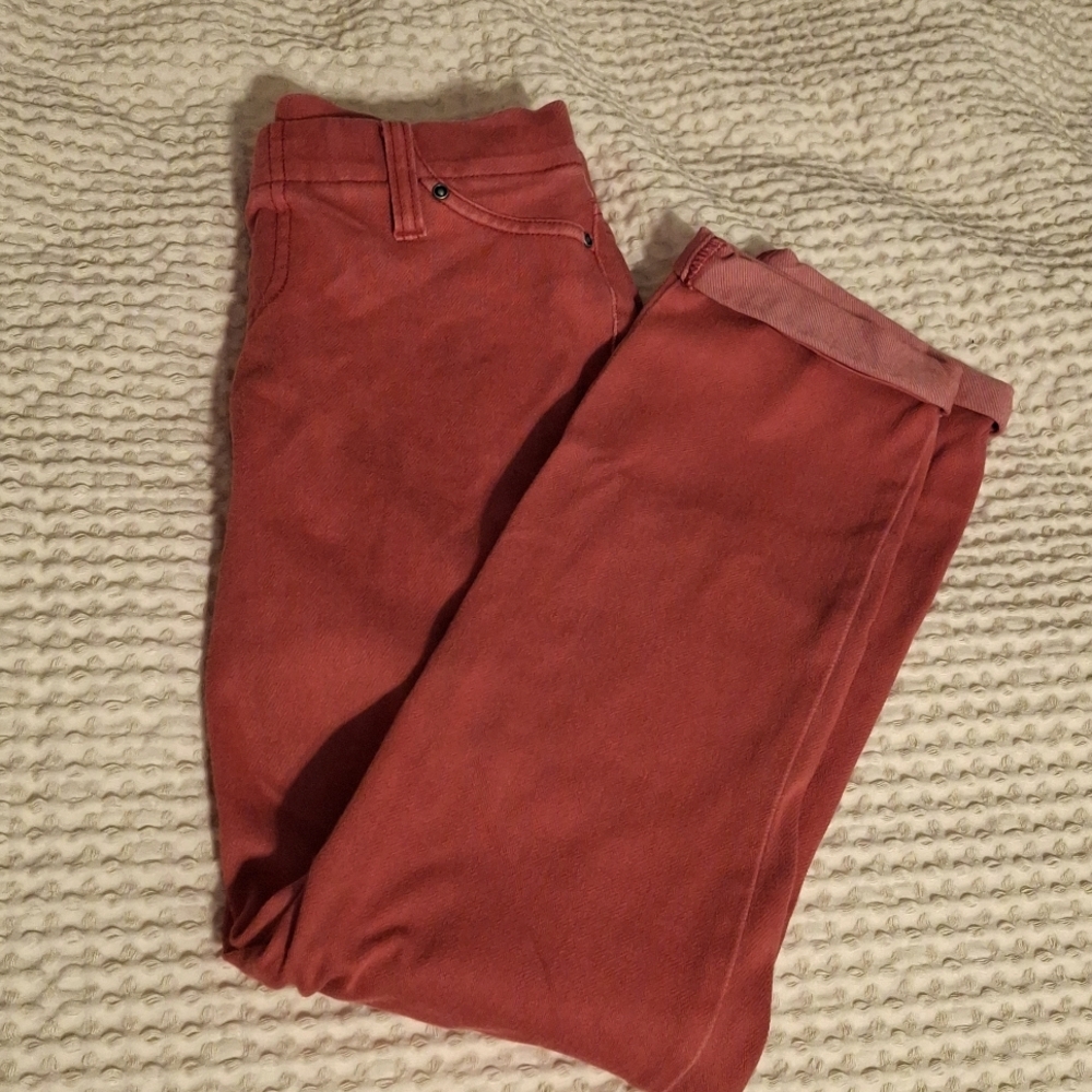 Women's Time and Tru Dusty Red Jeggings XS 0-2